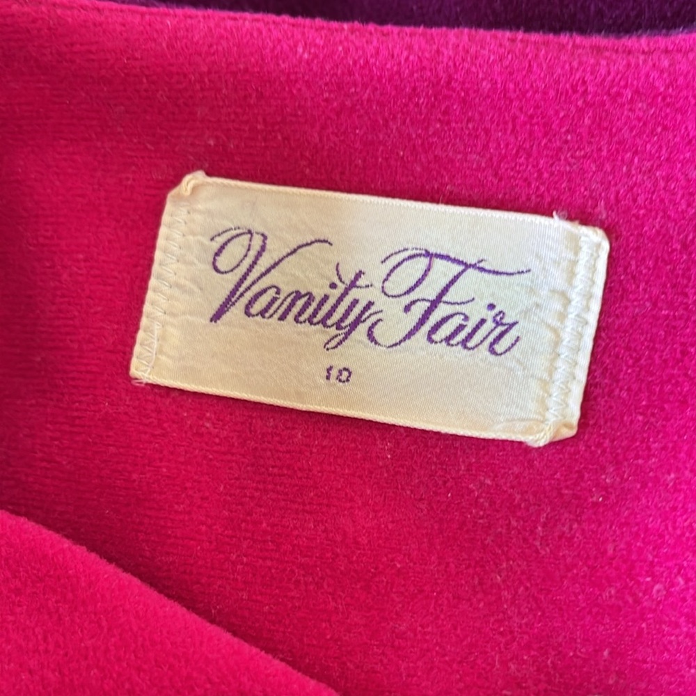 Vtg 70s Berry and Pink Zip-up Velour Robe House Dress - Picture 3 of 8